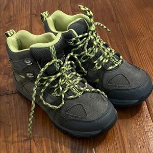 L.L. Bean Kids Boots - Dark Gray and Neon Yellow